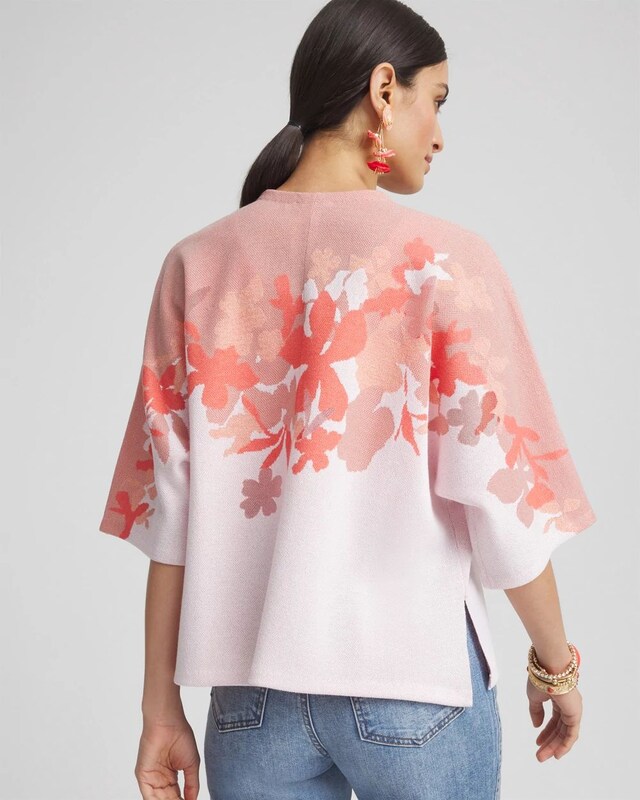 Jacquard Kimono-Style Cardigan - image 3